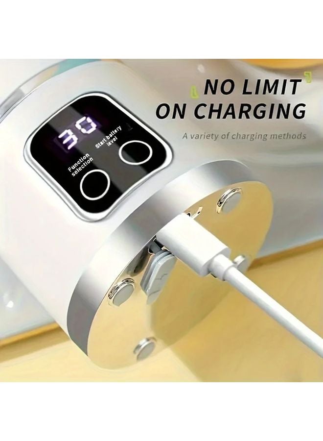 Green Portable Blender 12 Blades USB Charging For Home Work Outdoors - Image 5