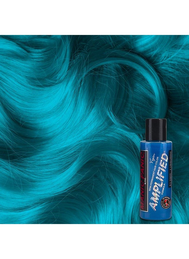 Manic Panic - Atomic Turquoise Hair Color Amplified Semi Permanent Hair Dye Bright Aqua Blue With Green Undertones Vegan Ppd & Ammoniafree For Coloring Hair On Women & Men - Image 1