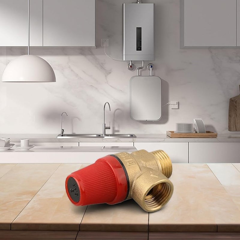 Brass Safety Valve Drain Relief Switch For Solar Water Heater 3 Bar Pressure Range - Image 4