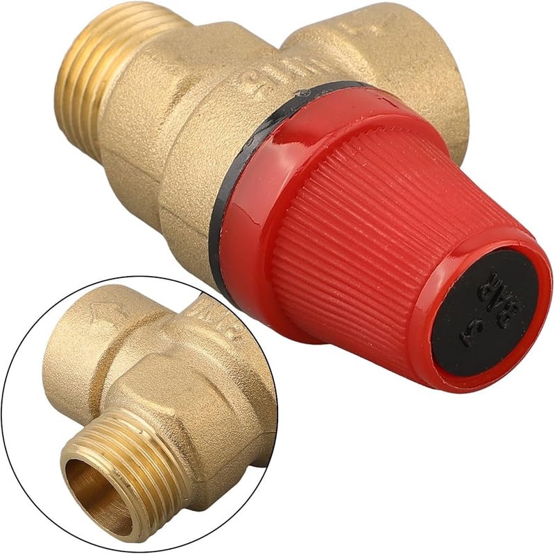 Brass Safety Valve Drain Relief Switch For Solar Water Heater 3 Bar Pressure Range - Image 3