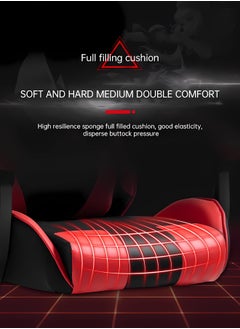 Gaming Chair,Office Chair Ergonomic High Back Gaming Chair Tilt and Height Adjustable Computer Chair with Neck Massage Lumbar Support Office Chair, Comfortable Armrest Headrest and Footrest Red - pzsku/ZD264D885AB67B3428CCCZ/45/_/1714270664/4336405d-1f1c-49a7-ae46-1189ef012800