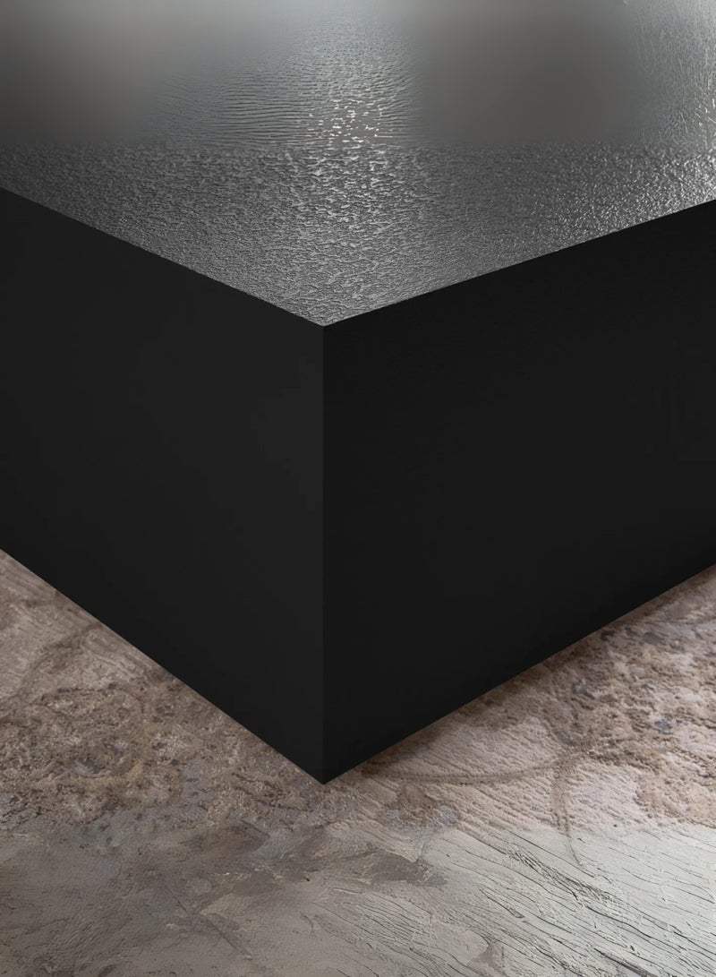 Karnak Mist 2-Piece Black Rectangular Coffee Table Set – Modern Minimalist Block Design Luxury Center Tables for Living Room, Lounge & Office UAE - Image 4