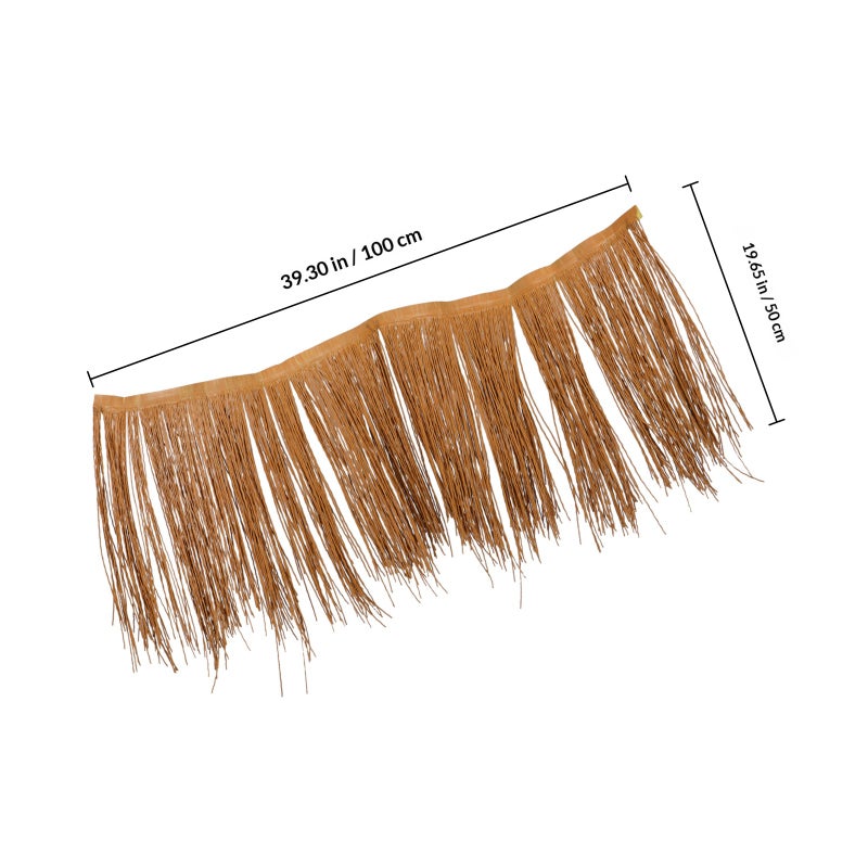 Tiki Roof Thatch Artificial Palm Thatch Rolls Tiki Hut Grass Boat Blinds Grass Palapa Thatch Roofing for Garden Patio - Image 2