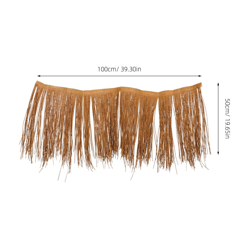 Tiki Roof Thatch Artificial Palm Thatch Rolls Tiki Hut Grass Boat Blinds Grass Palapa Thatch Roofing for Garden Patio - Image 3