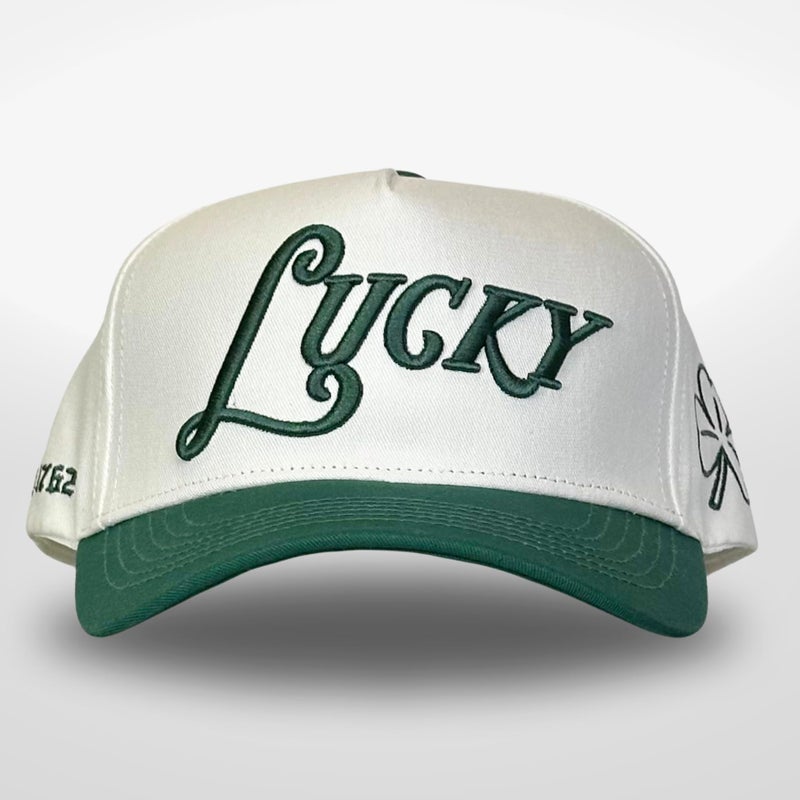 CITRUSY Vintage Seasonal Trucker Hat | Men & Women | Trendy Retro Country Western | Green & Red Trucker Hats | Holiday Merry Christmas St Patricks Day Lucky | Cotton | Snapback (Lucky | Green) - Image 2