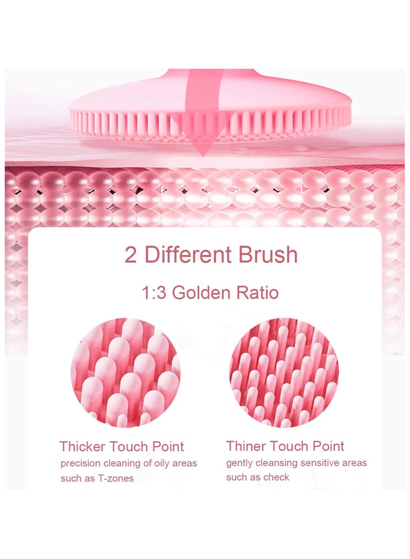 عام فرشاة تنظيف الوجه بتقنية الصوت، فرشاة لينة مصنوعة من السيليكون، فرشاة تقشير الوجه، فرشاة تنظيف الوجه للنساء، نظام تقشير وتنظيف عميق للوجه، فرشاة التدليك التقشيري للوجه، فرشاة لتقشير وجه المرأة. - Image 2