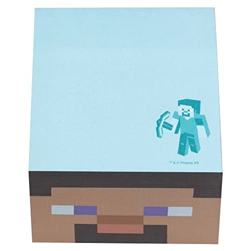 IncrediBuilds Minecraft Movie Steve Sticky Note Cube, 800 Sheets - 3x3 Self-Stick Paper Pad Notepad Post Block - Back to School Gamer Gift for Kids, Teens, Boys - Its Officially Licensed Video Game Merch - Image 3
