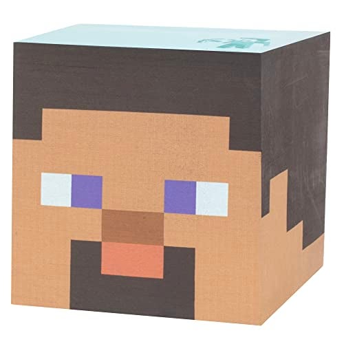 IncrediBuilds Minecraft Movie Steve Sticky Note Cube, 800 Sheets - 3x3 Self-Stick Paper Pad Notepad Post Block - Back to School Gamer Gift for Kids, Teens, Boys - Its Officially Licensed Video Game Merch - Image 2