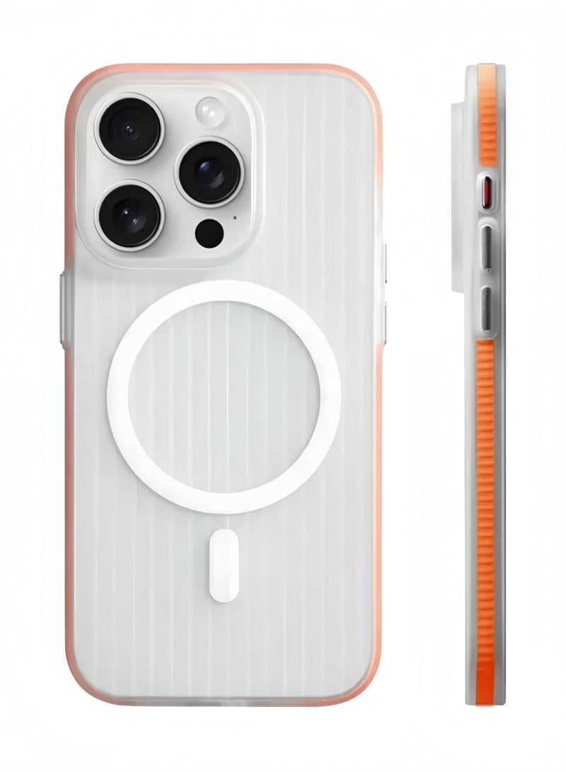 غطاء حماية لجهاز iPhone 17 Pro، [متوافق مع Magsafe] [مقاوم للصدمات بدرجة عالية] [رفيع ومتين] غطاء حماية شفاف غير لامع لجهاز iPhone 17 Pro - Image 1