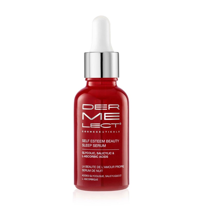 Dermelect Cosmeceuticals Self-Esteem Beauty Sleep Serum â€“ Exfoliating Nighttime Treatment with Glycolic Acid, Salicylic Acid & Vitamin C â€“ Enhances Skin Radiance & Smooths Texture â€“ 1 oz - Image 2