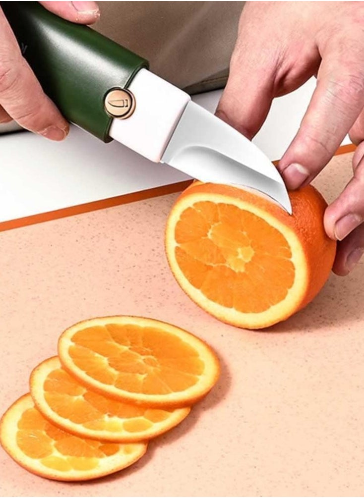 Generic - 2 in 1 cutting and peeling tool to facilitate peeling of fruits, vegetables, potatoes, carrots and apples, suitable for kitchen, office and outdoor places - Image 1