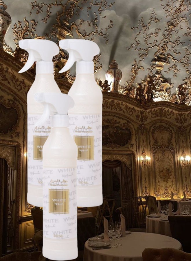 Banafa 3 Pieces White Oud House Freshener 500ML - Image 1