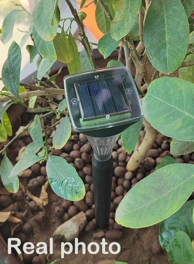 Solar Nail-Spike Animal Repeller: Motion-Activated Sonic & Color-Changing LED Defense for Garden, Farm, Yard, Camping - Image 5