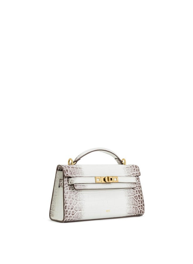 JW PEI Women's Noor Top Handle Bag - White Croc - Image 2