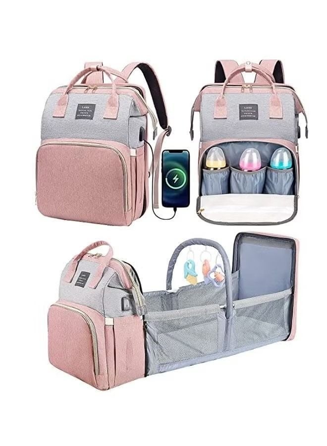 NIBEMINENT New Style Multifunctional Portable Mommy Bed Backpack With Mosquito Net For Baby - Image 1