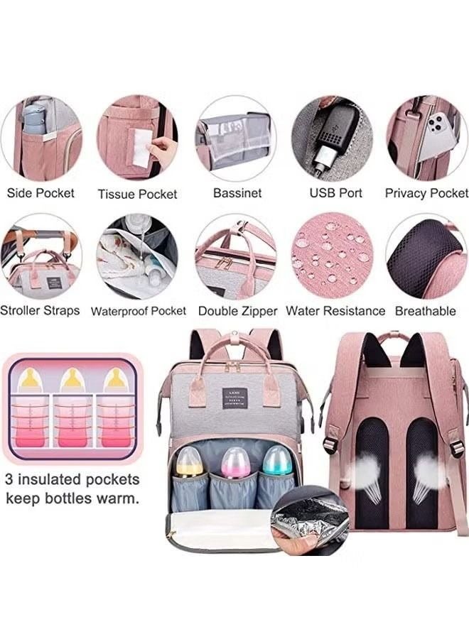 NIBEMINENT New Style Multifunctional Portable Mommy Bed Backpack With Mosquito Net For Baby - Image 5