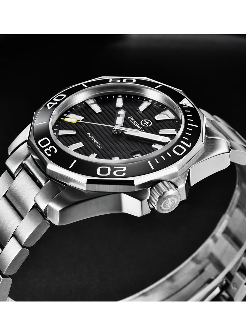 Bersigar BG-1668 Time craft Stainless Steel Strap Mechanical Watch - Image 4