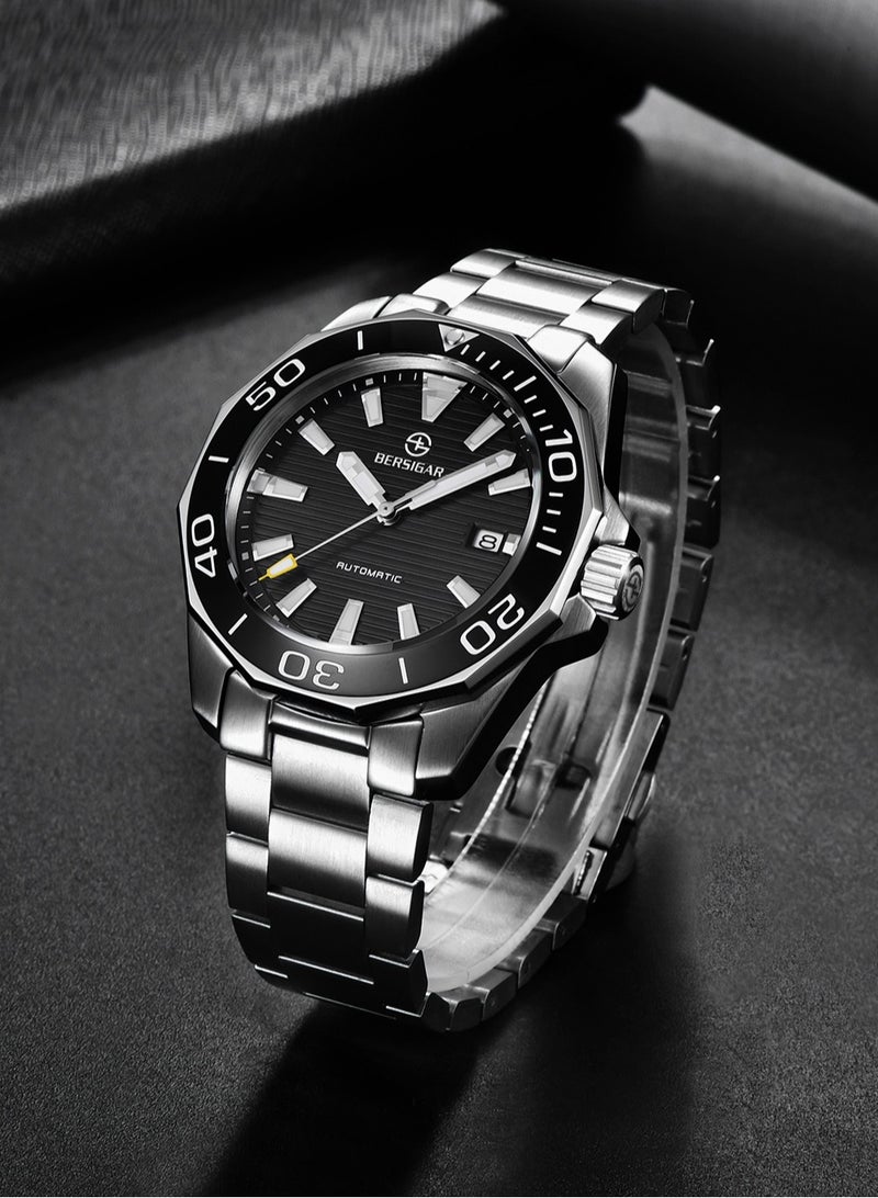 Bersigar BG-1668 Time craft Stainless Steel Strap Mechanical Watch - Image 3