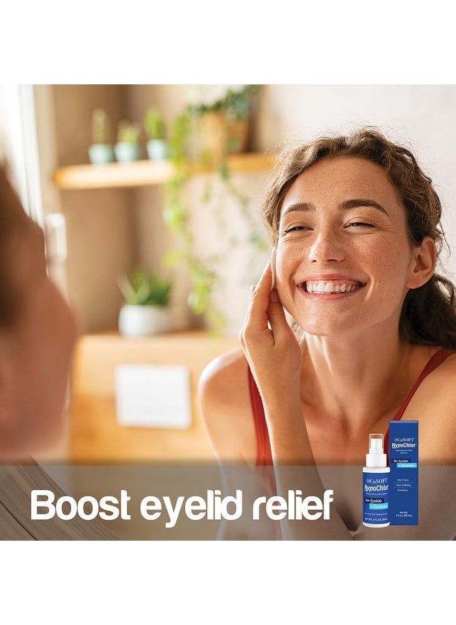 OCuSOFT - Hypochlor Spray - Non-Irritating Hypochlorous Acid Spray & Eyelid Cleanser Solution To Remove Oil & Debris- 2 Fl Oz - Image 1