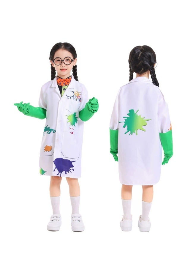 general Halloween costume - Crazy Scientist cosplay - Scientist doing experiments in a white lab coat - Children's stage performance outfit - Image 3