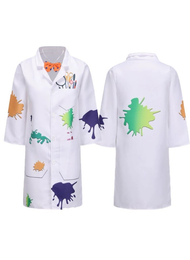 general Halloween costume - Crazy Scientist cosplay - Scientist doing experiments in a white lab coat - Children's stage performance outfit - Image 4