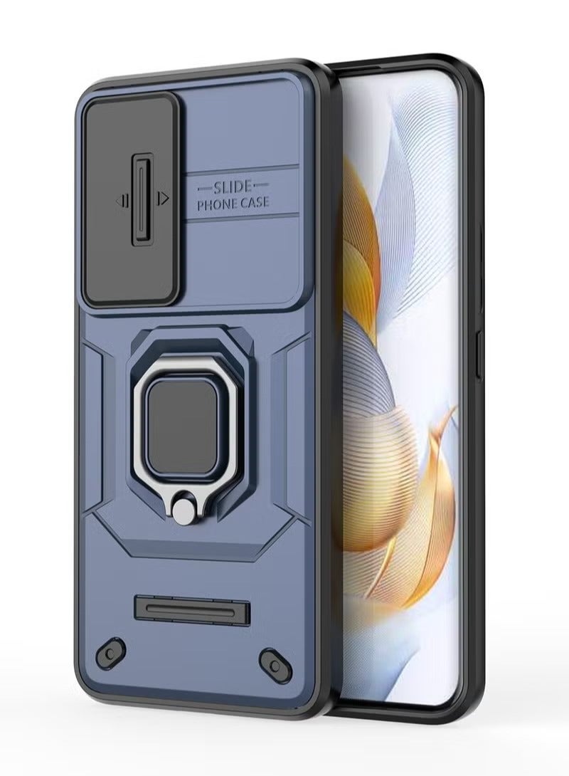 X-level Honor 90 Case Cover with Slide Camera Cover & Ring Holder, Kickstand Shell Back Cover Scratch-Resistant Shock-Absorbing Protector Accessories Kickstand Stand Magnetic Car Ring Holder Protection - Image 1