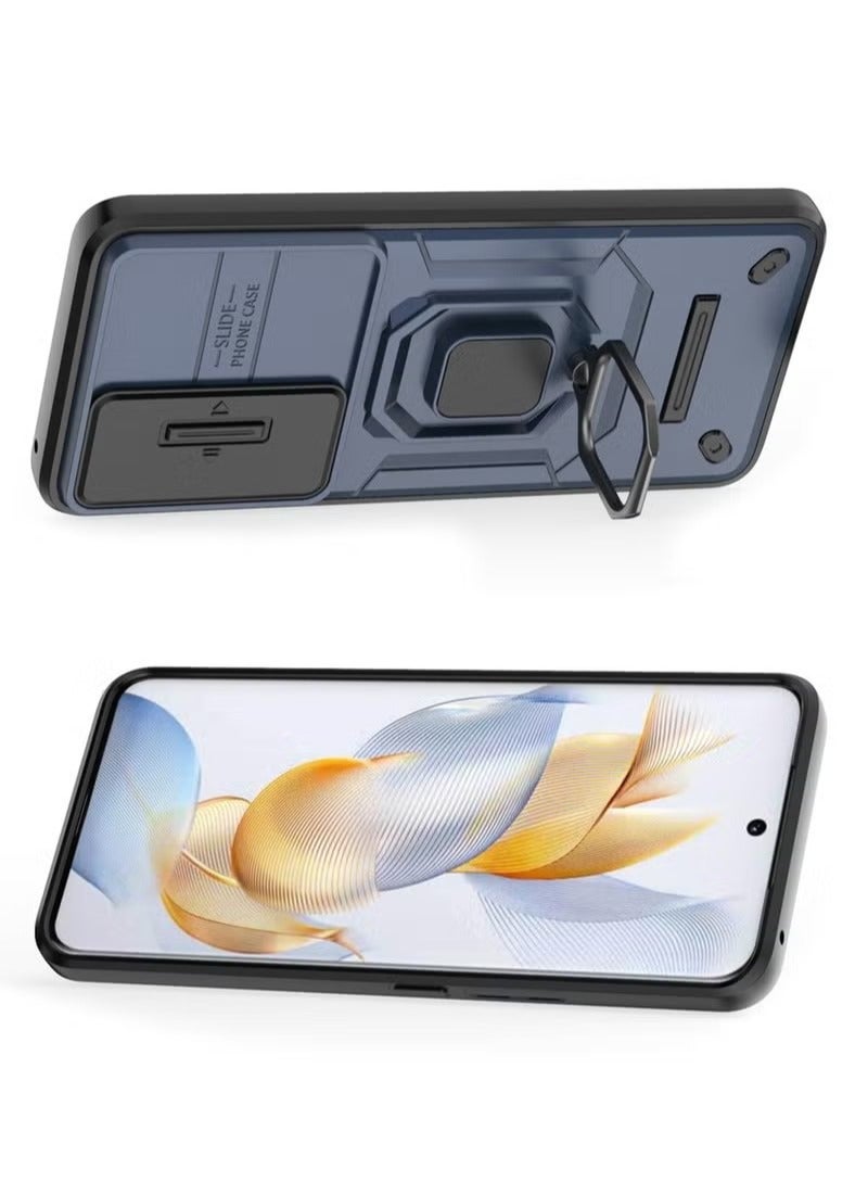 X-level Honor 90 Case Cover with Slide Camera Cover & Ring Holder, Kickstand Shell Back Cover Scratch-Resistant Shock-Absorbing Protector Accessories Kickstand Stand Magnetic Car Ring Holder Protection - Image 4