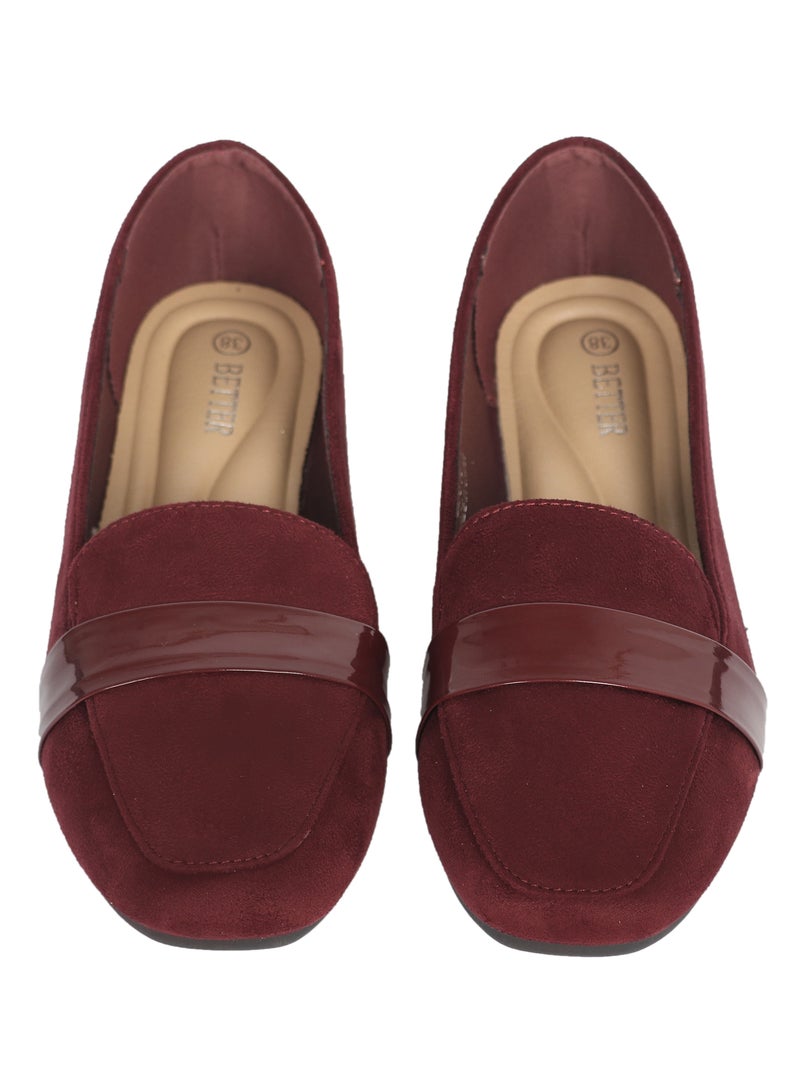 Better Women's Ballerina Shoes Maroon - Image 2