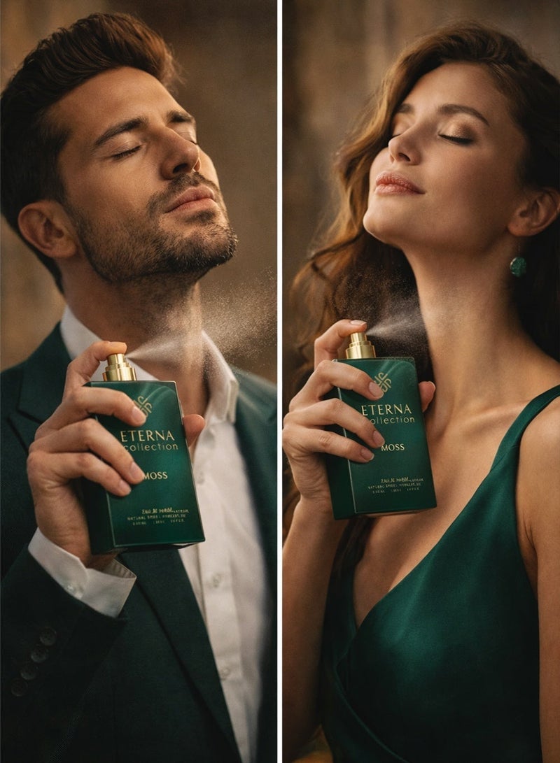 Divina Eterna Collection Moss Eau De Parfum 100ml – Cardamom, Bergamot, Orange, Rose, Patchouli, Saffron & Anise Blossom | Long Lasting Unisex Perfume - Image 3
