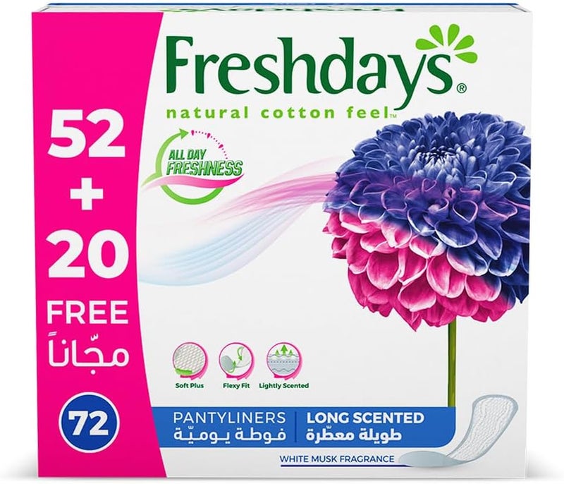Daily Liners Long Scented 72 Pads - Image 2
