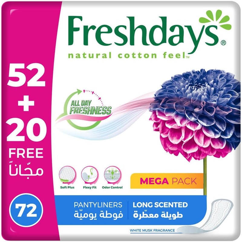 Daily Liners Long Scented 72 Pads - Image 1