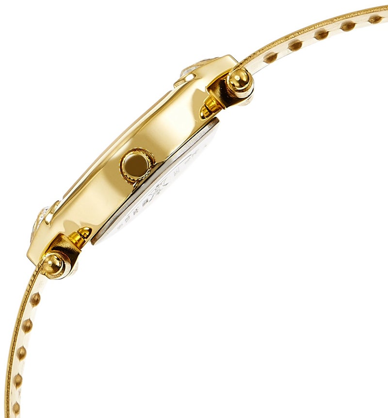 Sonata Quartz Analog Champagne Dial Gold Stainless Steel Strap Watch for Women - NT8063YM02 - Image 3