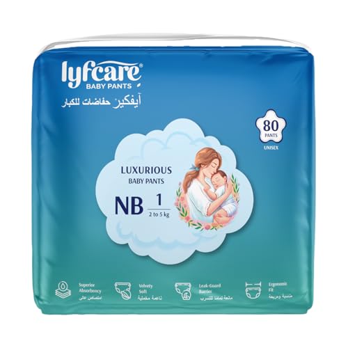 Lyfcare Baby Diaper L Size Pants with Leakage Projection & Super Absorbency | Pant Style Baby Diapers | Soft & Comfortable | Large (62 Diapers) | 9 – 14 Kg | Pack of 1 - Image 1