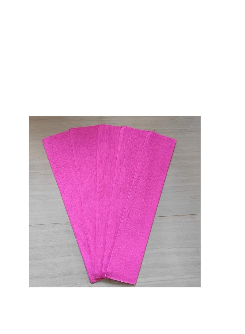Flamingo Baby Pink/Light Pink Color Crepe Paper Sheets for DIY Flower Making and Wrapping 55 x 160 cm) - Image 2