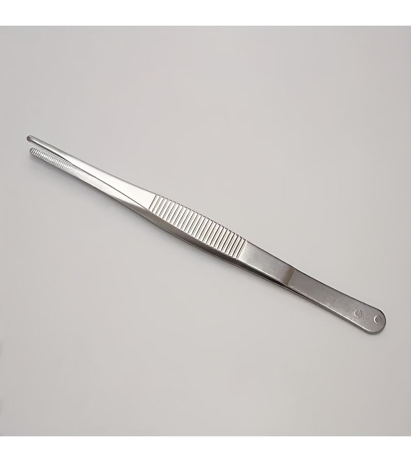 2 Piece Stainless Steel Tweezers 1pc Straight And 1pc Elbow - Image 4