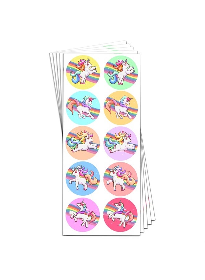 TownStix 40 Sheets - Unicorn Stickers for Party Bags - 400 Stickers, 1.5" - Image 1