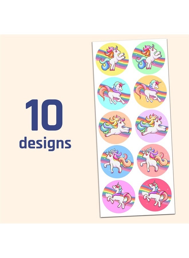 TownStix 40 Sheets - Unicorn Stickers for Party Bags - 400 Stickers, 1.5" - Image 3