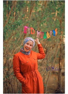 Puritopia Firebrick Maxi shirt dress  - Image 2