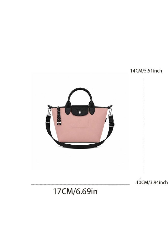 Energy Series Mini Tote Bag - Pink Recycled Nylon Handbag - Image 3