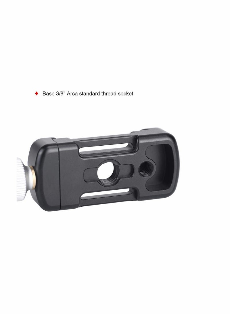 KASTWAVE DDC - 26LT QR - Plate + Clamp Combo Compatible with Arca/ RRS QR Plate (26mm) Screw-knob Clamp Aluminum Material - Image 5