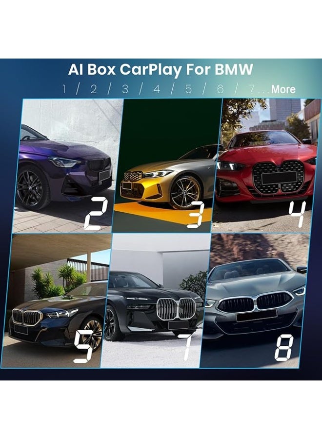 MMB MAX جهاز CarPlay AI لسيارات BMW مع تحديث OTA، نظام أندرويد 13، ذاكرة 8GB + سعة 128GB، معالج ثماني النواة، يدعم Android Auto، شريحة SIM وبطاقة TF، تشغيل Netflix وYouTube وDisney+ وHulu وGPS ومتجر Play والمزيد - Image 3