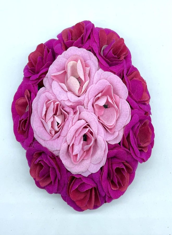 Maahal Artificial Flower Juda, Bridal/Gajra/Bun Hair Accessories For Women/Multicolor-Pack of 01 - Image 1