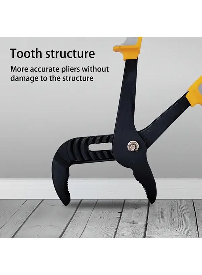 10 Inch Heavy Duty Adjustable Water Pump Pliers Chrome Vanadium Steel Ergonomic Handle - Image 4