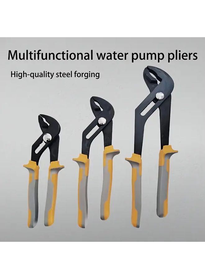 10 Inch Heavy Duty Adjustable Water Pump Pliers Chrome Vanadium Steel Ergonomic Handle - Image 3