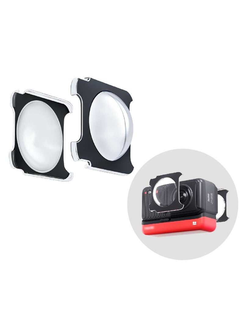SYOSI Panoramic Lens Adhesive Lens Protector Cover Lens Cap, Lens Guards for Insta360 ONE RS/ONE R Accessories Case Sticky - Image 1