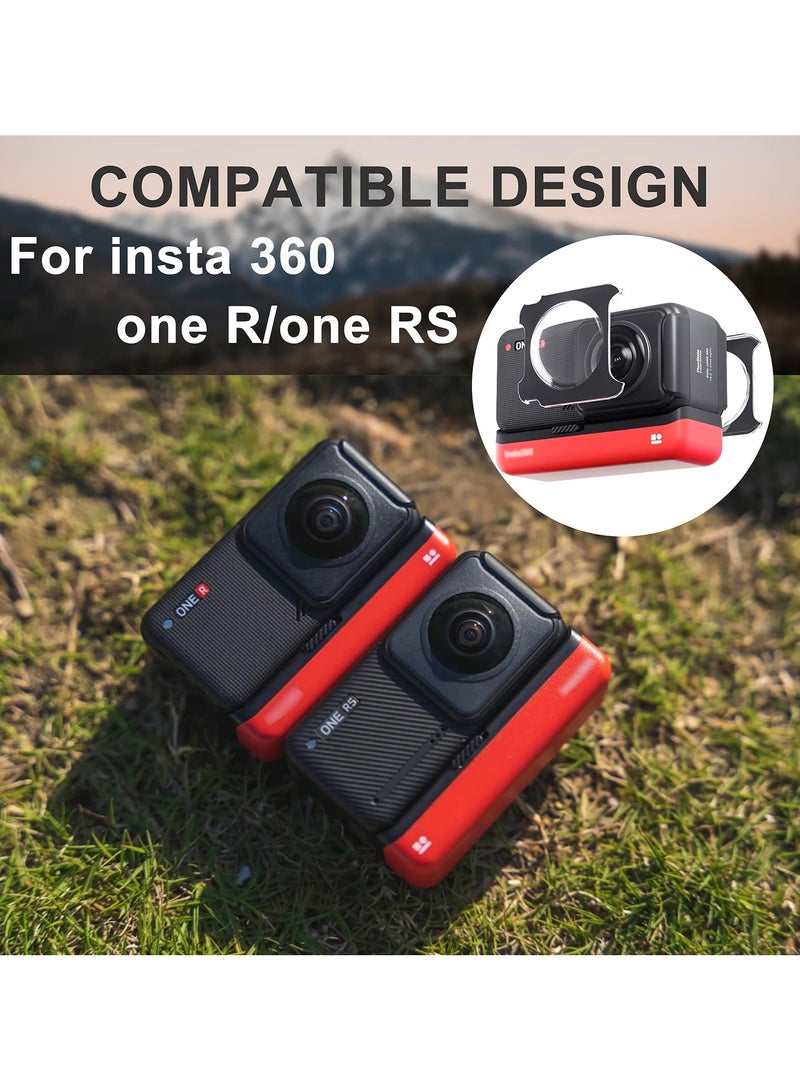 SYOSI Panoramic Lens Adhesive Lens Protector Cover Lens Cap, Lens Guards for Insta360 ONE RS/ONE R Accessories Case Sticky - Image 3