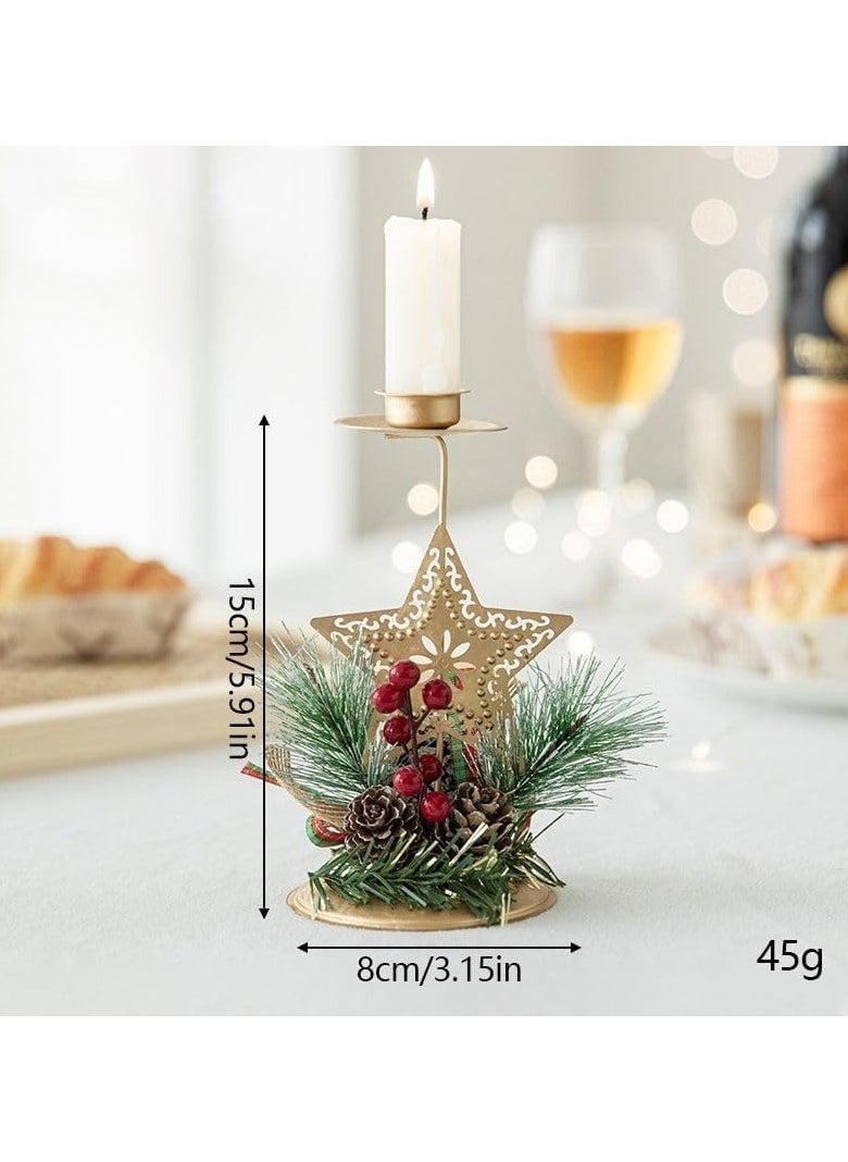 Candle Holder Metal Candlestick Holders Set with Pine Cones Decorations Holiday Table Centerpieces Candle Holder for Xmas Wedding Dining Room Place Setting Decor - pzsku/ZD2667F2401CEDFB19024Z/45/_/1730102160/5c6d1879-8333-419e-a6f5-6c0b9e4ec0c5