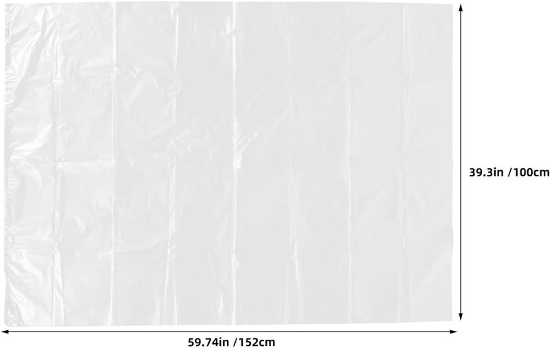 6pcs Large Clear Plastic Bags 59.84x39.37 Inch Luggage Cover - Reusable Giant Storage Bags for Suitcase Furniture Chair Bike Suitcase Clothes Packing - Image 2