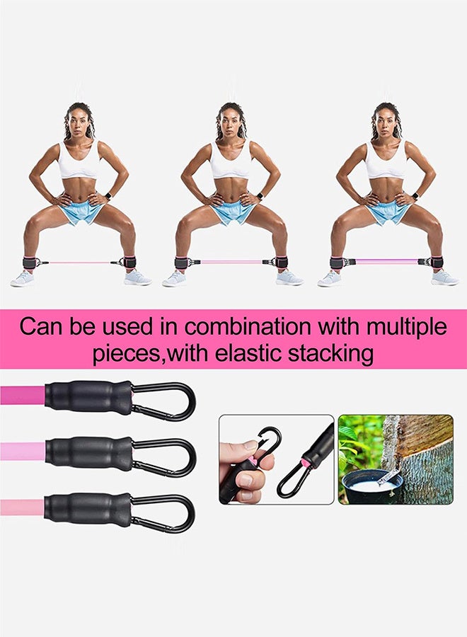 JOUDIYA 5PCS Ankle Resistance Bands and Ankle Straps Set, Adjustable Wrist Cuffs Neoprene Padded Straps D-Ring, Adjustable Resistance Levels for Workout, Versatile Ankle Bands for Exercise, Hip, Leg, and Speed Training  - Image 5