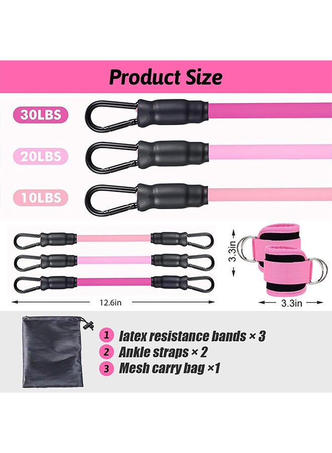 JOUDIYA 5PCS Ankle Resistance Bands and Ankle Straps Set, Adjustable Wrist Cuffs Neoprene Padded Straps D-Ring, Adjustable Resistance Levels for Workout, Versatile Ankle Bands for Exercise, Hip, Leg, and Speed Training  - Image 4